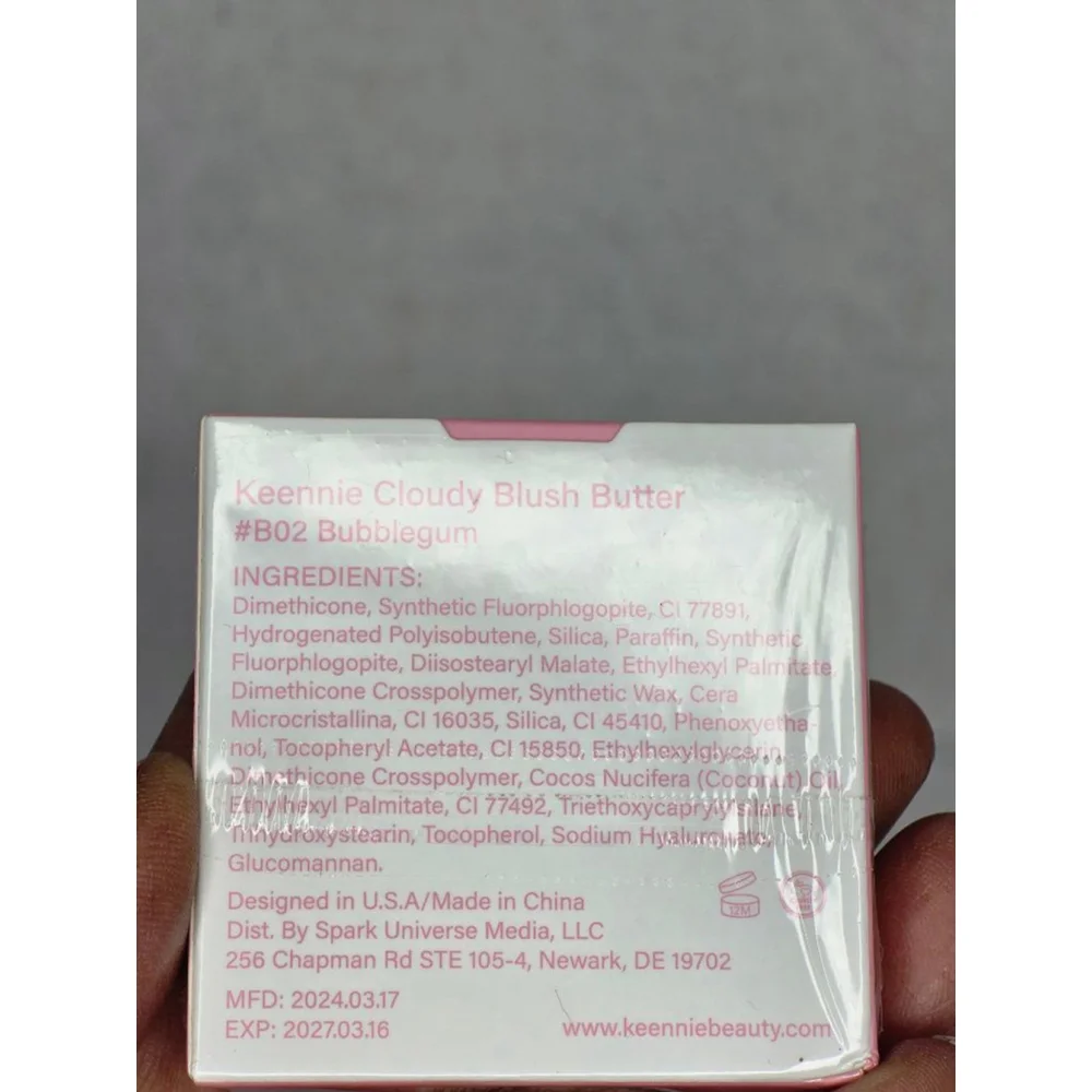 Keennie Beauty Blush Butter – Shade B02 Bubblegum– New Unopened